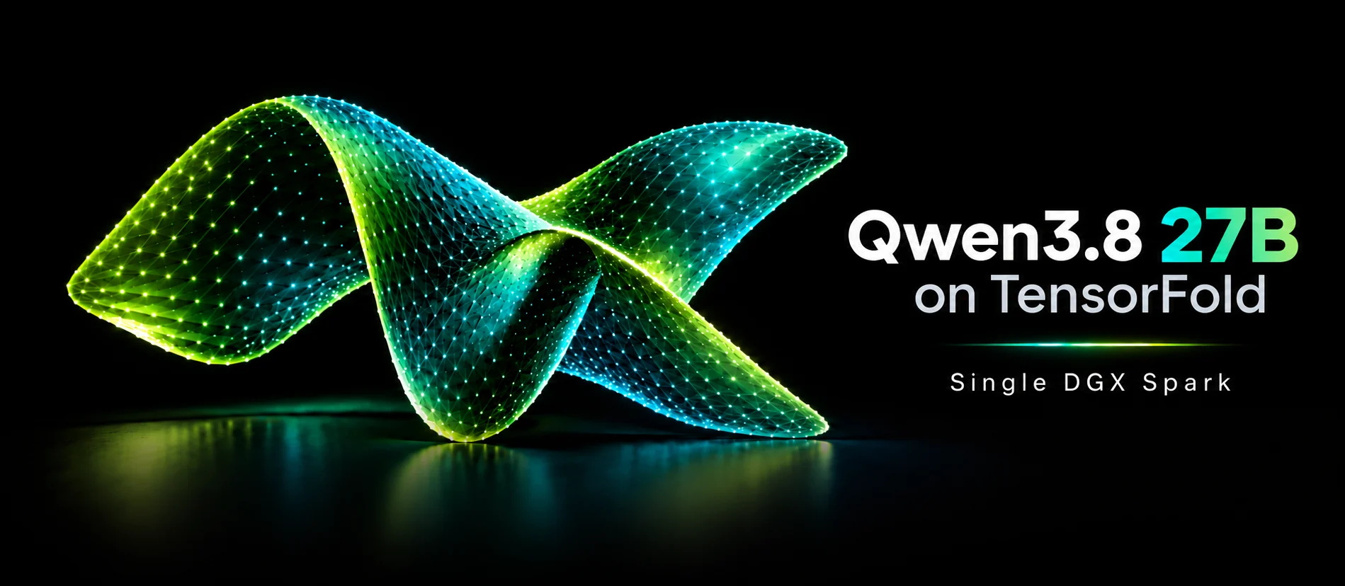Qwen3.8 27B on TensorFold, single DGX Spark